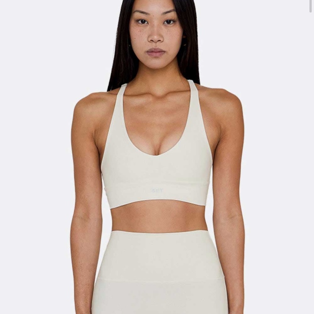 Set Active Luxform Racer V Bra - Blanc - XS (NWT)